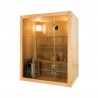 Sauna traditionnel Sense 3 places Pack complet avec Poêle Harvia 3,5 kW + pierres & accessoires