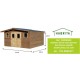 Habrita Solid Wood Garden Shelter 12,3 m² e tábuas de 42mm