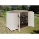 Habrita Solid Wood Garden Shelter 5,76 m2 con suelo y techo en placas corrugadas