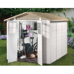 Habrita garden shed in EVO 240 resin of 4.90m2