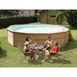 Piscine Bois Zodiac Azteck Hors-sol ronde 440