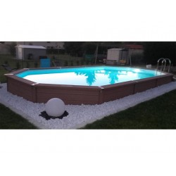 Piscine Bois Zodiac Azteck Ovale Enterrée 400 x 730