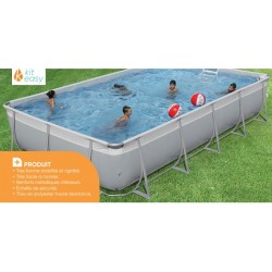 Piscine Tubulaire Autoportante KIT EASY Complet 566 x 306 Liner type Zodiac