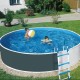 Piscine Azuro Ronde Graphite-blanche 360x120