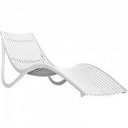 Set of 4 Deck Chairs: Vondom Ibiza White