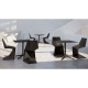 Lot de 4 Chaises Vondom Voxel Futuristes Noir