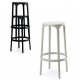 Lot de 4 tabourets de Bar Brooklyn Vondom hauteur d'assise 76 blanc