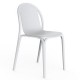 Lot de 4 chaises Vondom Brooklyn gris tourterelle