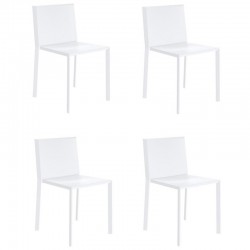 Conjunto de 4 cadeiras brancas vondom quartzo