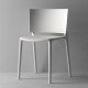 Lot de 4 chaises Vondom Africa blanc