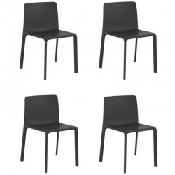 Set of 4 chairs Vondom Kes black