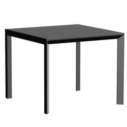 Table carré Frame Aluminium Vondom 70x70xH74 noir