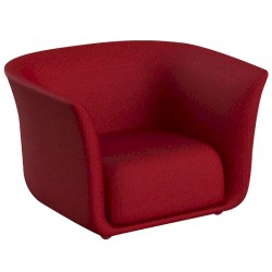 Sillón Vondom diseño Suave en tejido hidrófugo rojo Granate 1046