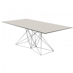 Tisch Faz Vondom 200x100 Edelstahl-Platte schwarz
