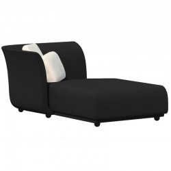 Sofa meridian rechts Suave Vondom waterafstotende stof Antraciet Grijs 1044