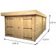 Garage en bois Habrita 21m2 Toit plat