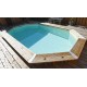 Pool Wood Ubbink Azura 400x750 H130 Liner Bege