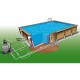 Pool Wood Ubbink Linea 500x800 H140 Liner Blue