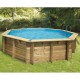 Piscina Legno Ubbink Océa 510 H120 Fodera Blu