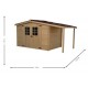 Garden shed Wood Habrita 5,06 m2 with awning 2.69 m2