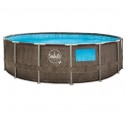 Pool Swing Elite Round Design Rattan 457x122 mit Bullauge