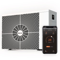 Warmtepomp BWT Inverter 10.6kW aangesloten voor Zwembad van 25 tot 45m3