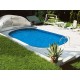 Piscine Ovale Ibiza Azuro 600x320 H150 Filtre à sable