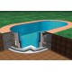 Piscine Ovale Ibiza Azuro 600x320 H120 avec Filtre à Sable