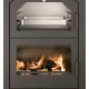 Ferlux Wood Stove with Forno 60 Steel Oven16kW with glass