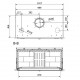 Round Wood Stove Ferlux Elipse Panoramic 8 kW on Central Stand