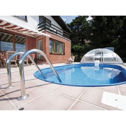 Ovaal Zwembad Ibiza Azuro 800x416 H120 met Zandfilter