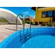 Piscina oval Ibiza Azuro 900x500 H150 forro azul