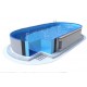 Piscina oval Ibiza Azuro 11x5 H150 forro azul