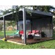 Pérgola bioclimática Habrita 21,52 m2 con 2 cortinas laterales 5,98