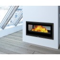 Inserção de madeira Bronpi Cairo 110-D Double Face Vision 15kW com turbina