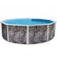 Above ground pool TOI Grey stone round 350xH120 with complete kit