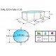 Piscine hors sol TOI Majorque ovale 550x366xH120 avec kit complet Blanc