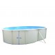 Oberirdischer Pool TOI Magnum oval 640x366xH132 Compact Weiß