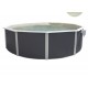 Bovengronds zwembad TOI Magnum rond 350x132 Antraciet