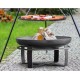 Viking King Kohlenbecken und Stativ 80cm mit Edelstahlgrill