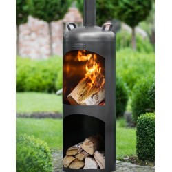 Chimenea exterior Faro Cook King con pira