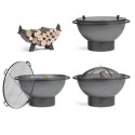 Garden Brazier FatBoy Cook King Premium 85cm with 4 Accessories