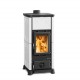 Estufa de leña Nordica Extraflame Emiliana 6.5kW burdeos