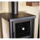 Wood stove with Nordica Extraflame Rossella oven plus 6.5kW cream