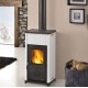 Estufa de leña Nordica Extraflame Tea 6.6kW blanco