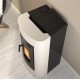 Ventilated pellet stove La Nordica Extraflame Klaudia 8kW Black