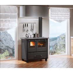 Holzofen Nordica Extraflame Family 4.5 9kW Schwarz