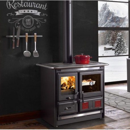 Wood stove Nordica Extraflame Rosa L 9kW Black