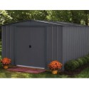 Habrita Metal Garden Shed 313x297xh198 with Double Sliding Door