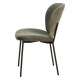 Set mit 2 Esszimmerstühlen aus grünen Stoffen mit schwarzem Metallgestell Bala VeryForma